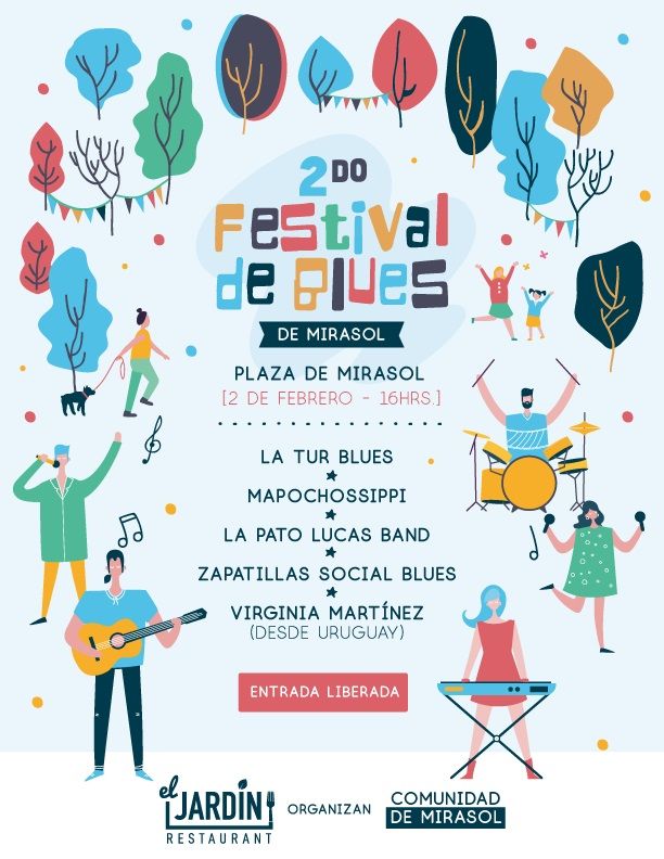 Afiche 2do Festival de Blues