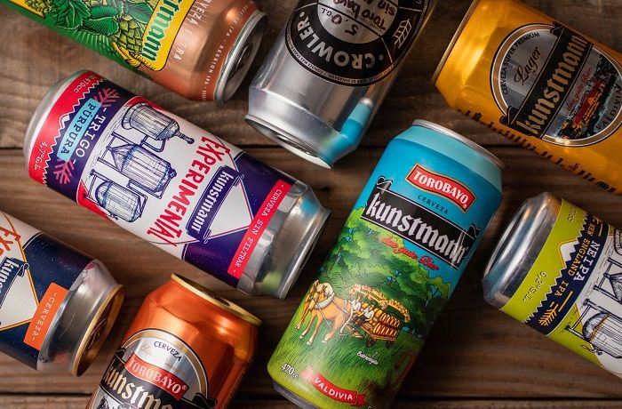 Latas de cerveza Kunstmann