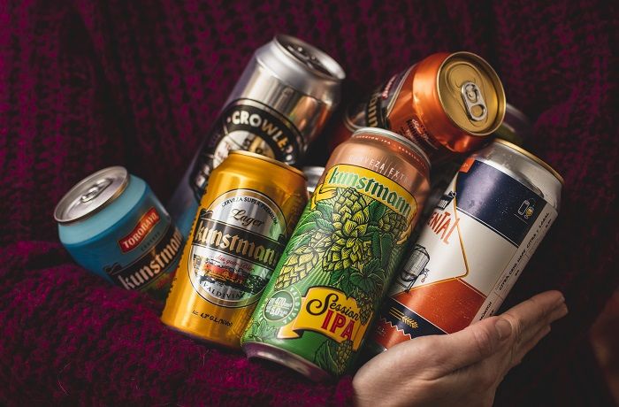 Latas de cerveza Kunstmann