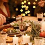 Vinos y cena de navidad