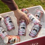 Gato Selección Dulce en lata 350 ml: Tinto, Rosé y Borgoña Frutilla en hielera