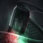 Cerveza del Club Deportivo Palestino con diseño de kufiya — fútbol chileno